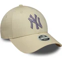 siltovky-zaoblena-bezova-nastavitelny-pasik-9forty-metallic-new-york-yankees-mlb-new-era