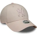 siltovka-zaoblena-ruzova-nastavitelny-9forty-metallic-new-york-yankees-mlb-new-era