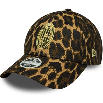 Cap zaoblená leopard adjustable strap 9FORTY AC Milan Serie A New Era