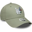 gorra-curva-verde-claro-ajustable-para-mujer-9forty-floral-icon-de-los-angeles-dodgers-mlb-de-new-era