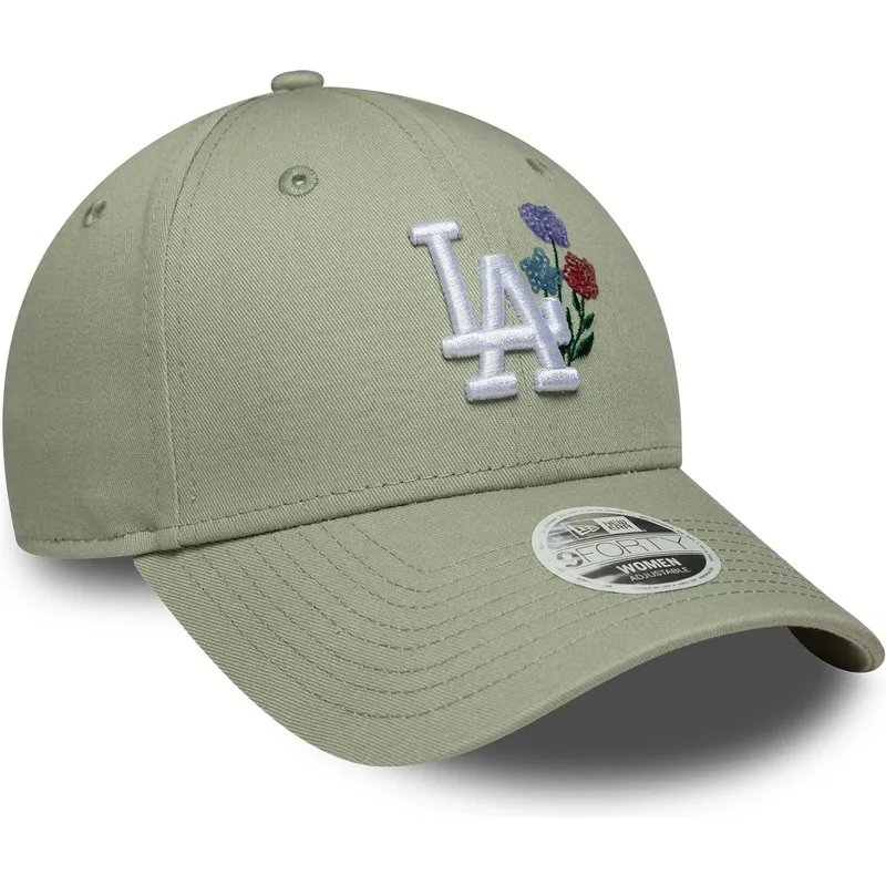gorra-curva-verde-claro-ajustable-para-mujer-9forty-floral-icon-de-los-angeles-dodgers-mlb-de-new-era