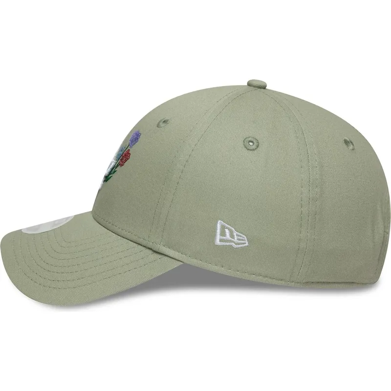 siltovky-zaoblena-zelena-nastavitelny-pasik-claro-9forty-floral-icon-los-angeles-dodgers-mlb-new-era