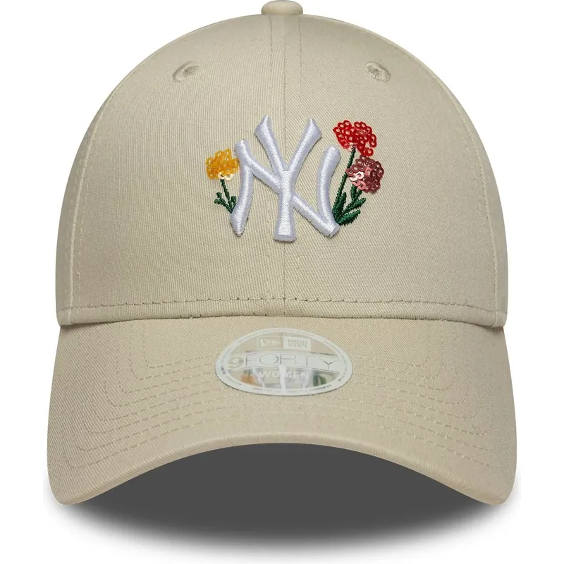 siltovka-zaoblena-bezova-nastavitelny-9forty-floral-icon-new-york-yankees-mlb-new-era