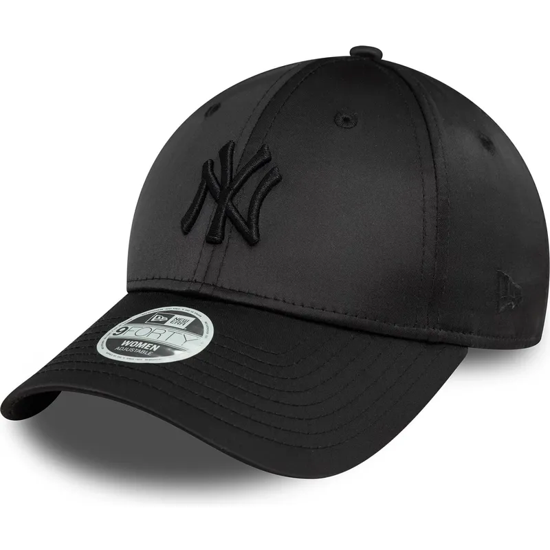 cap-zaoblena-black-snapback-9forty-satin-new-york-yankees-mlb-new-era