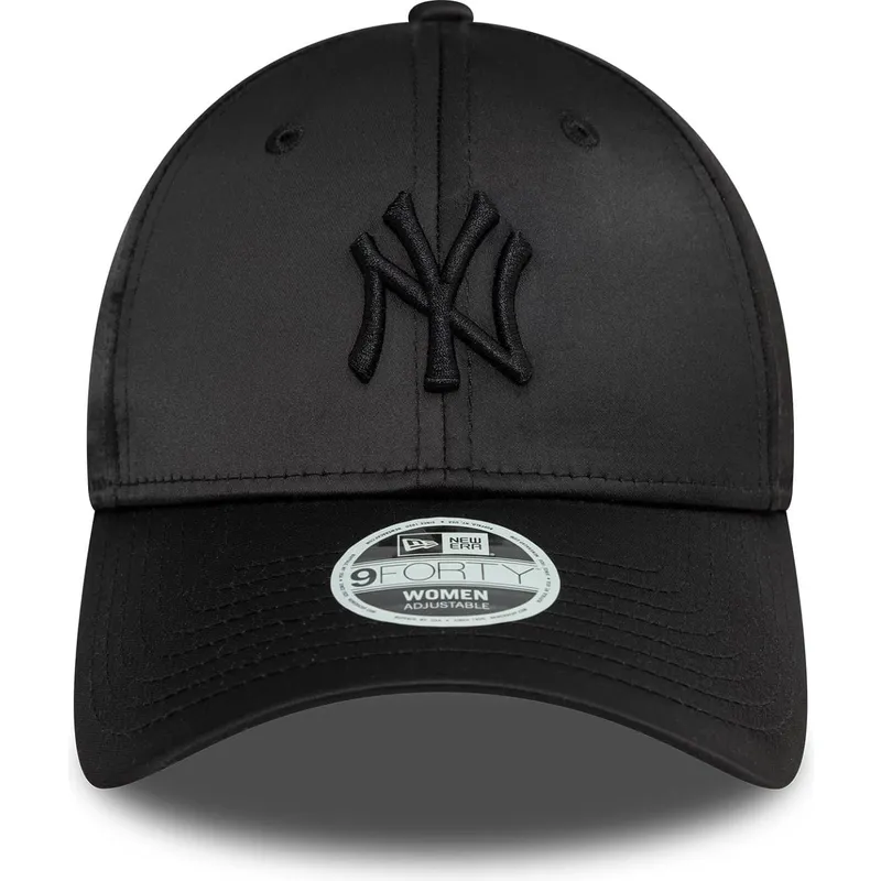 cap-zaoblena-black-snapback-9forty-satin-new-york-yankees-mlb-new-era
