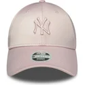 siltovka-zaoblena-ruzova-nastavitelny-9forty-satin-new-york-yankees-mlb-new-era
