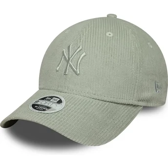 Šiltovka zaoblená zelená nastaviteľný pásik 9FORTY M-Crown Pastel Cord New York Yankees MLB New Era
