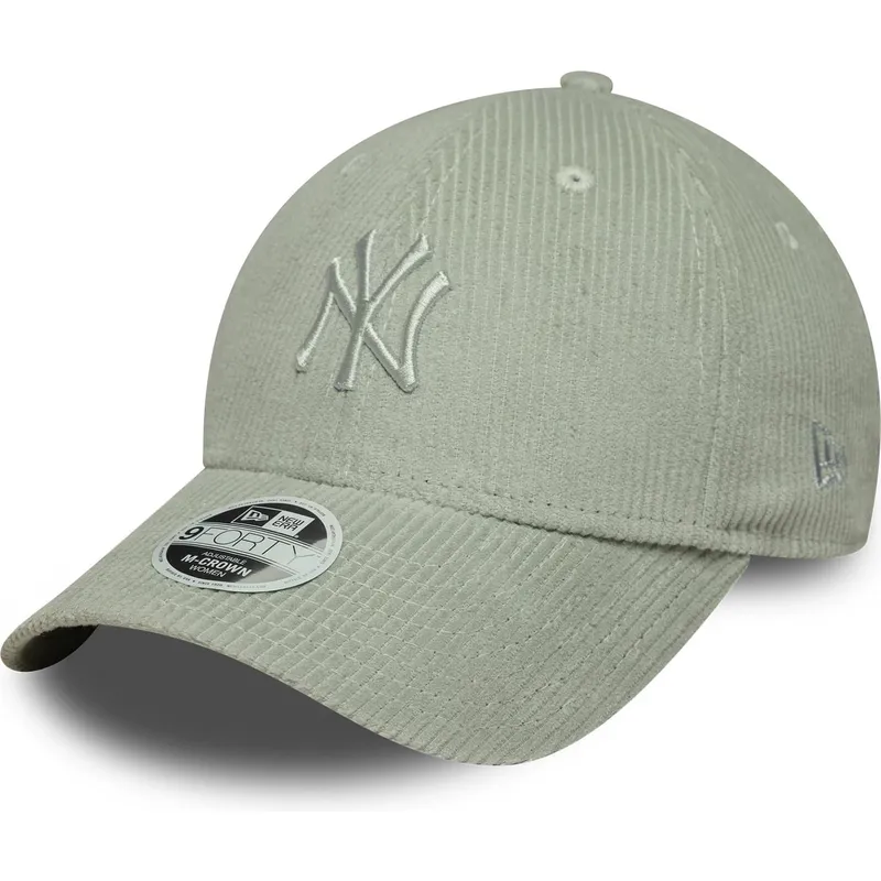 siltovky-zaoblena-zelena-nastavitelny-pasik-claro-9forty-m-crown-pastel-cord-new-york-yankees-mlb-new-era