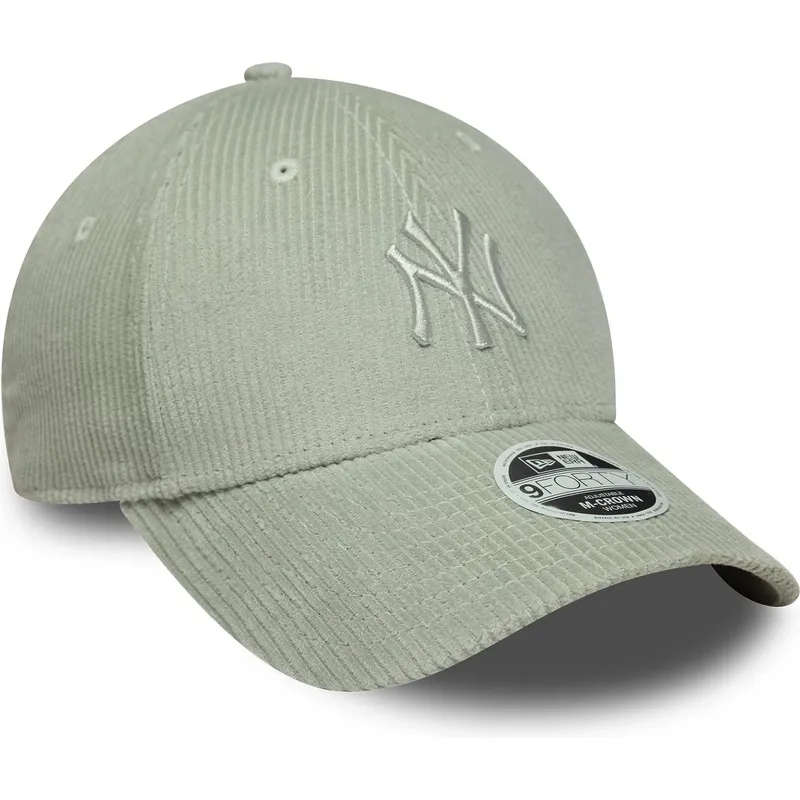siltovky-zaoblena-zelena-nastavitelny-pasik-claro-9forty-m-crown-pastel-cord-new-york-yankees-mlb-new-era