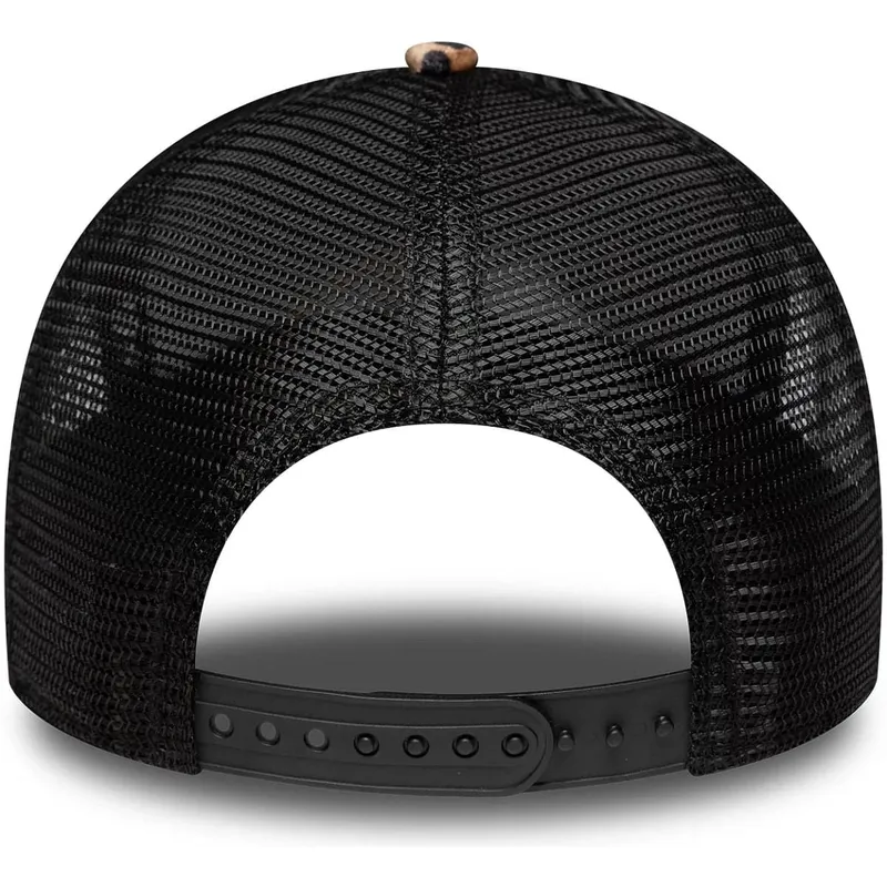 damen-trucker-cap-leopard-9forty-a-frame-m-crown-von-new-era