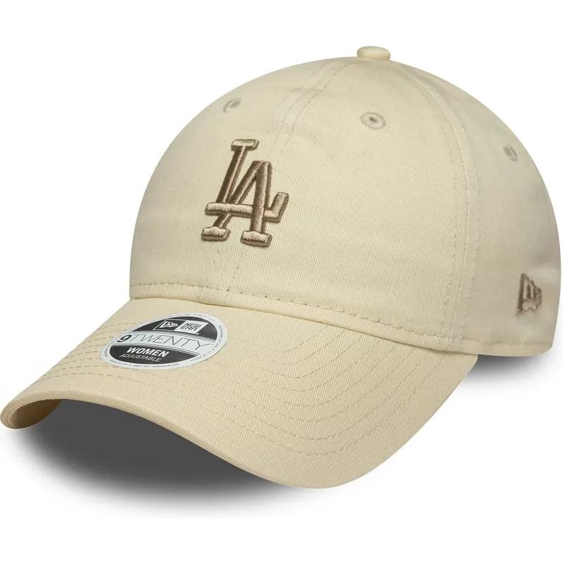 siltovky-zaoblena-bezova-nastavitelny-pasik-9twenty-league-essential-midi-los-angeles-dodgers-mlb-new-era