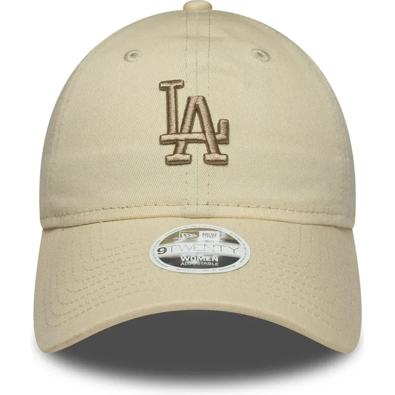 cap-zaoblena-beige-adjustable-strap-9twenty-league-essential-midi-los-angeles-dodgers-mlb-new-era
