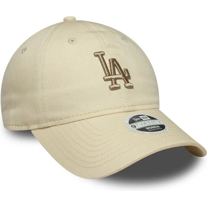 siltovky-zaoblena-bezova-nastavitelny-pasik-9twenty-league-essential-midi-los-angeles-dodgers-mlb-new-era