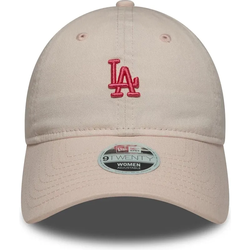 siltovky-zaoblena-ruzova-nastavitelny-pasik-9twenty-washed-mini-los-angeles-dodgers-mlb-new-era