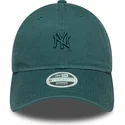 siltovka-zaoblena-zelena-nastavitelny-9twenty-washed-mini-new-york-yankees-mlb-new-era