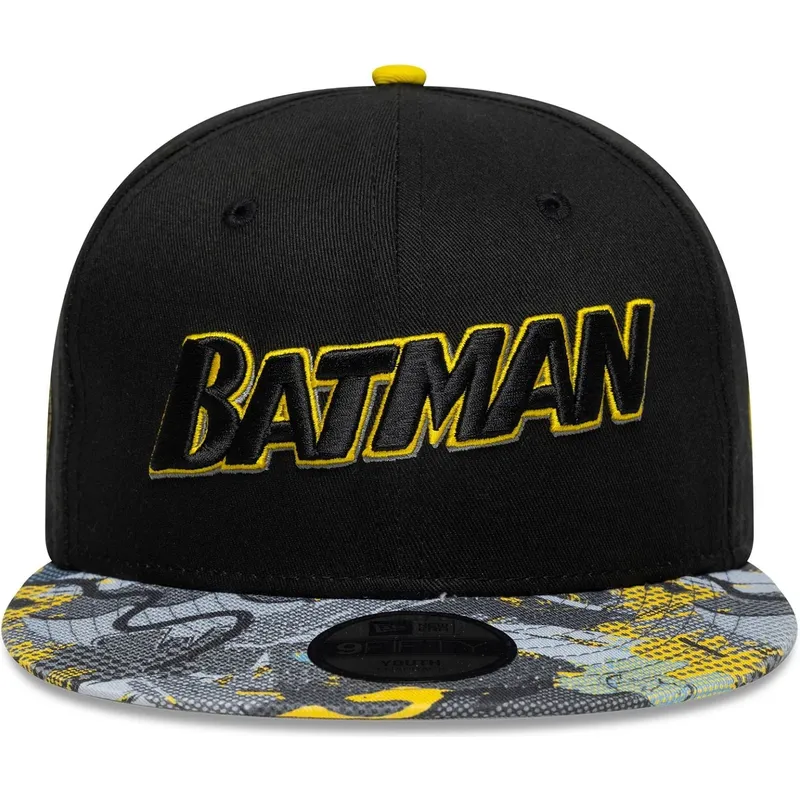 schwarze-flache-snapback-kappe-fur-kinder-9fifty-von-batman-dc-comics-von-new-era