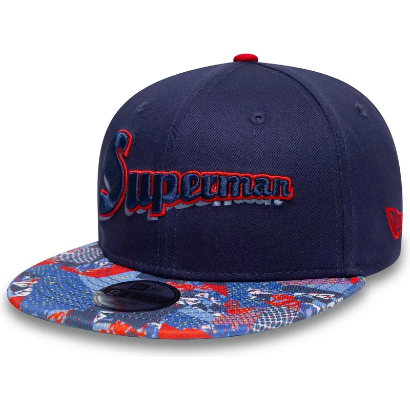 cap-rovna-navy-blue-snapback-pre-deti-9fifty-superman-dc-comics-new-era