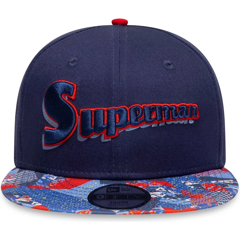 cap-rovna-navy-blue-snapback-pre-deti-9fifty-superman-dc-comics-new-era