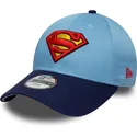 cap-zaoblena-blue-adjustable-strap-pre-deti-9forty-superman-dc-comics-new-era