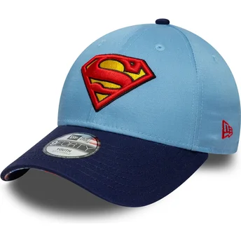 Cap zaoblená blue adjustable strap pre deti 9FORTY Superman DC Comics New Era