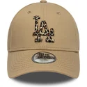 siltovka-zaoblena-hneda-nastavitelny-pre-deti-9forty-animal-infill-los-angeles-dodgers-mlb-new-era