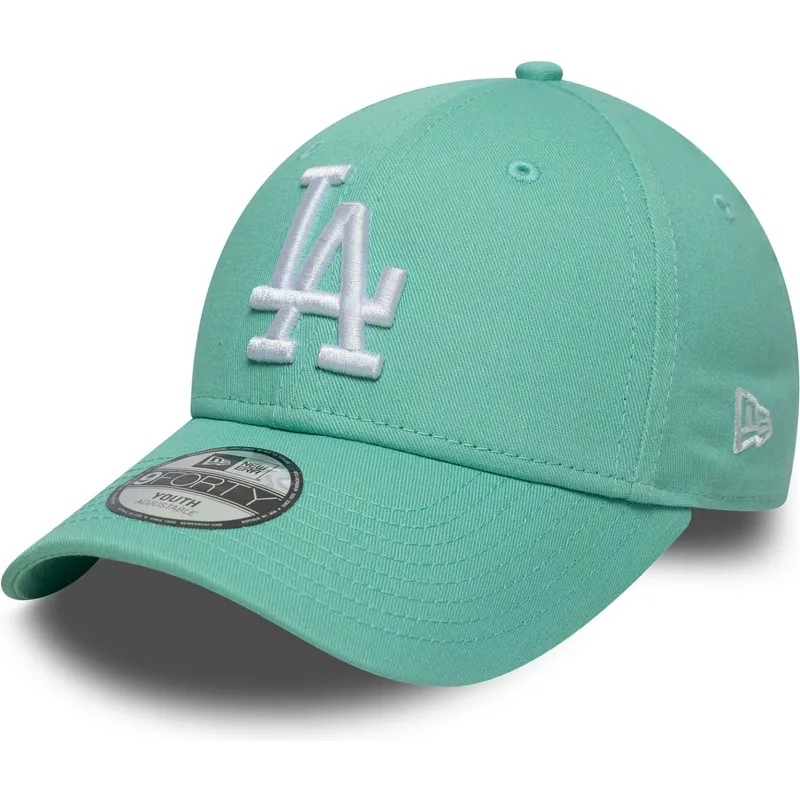 cap-zaoblena-green-adjustable-strap-pre-deti-9forty-league-essential-los-angeles-dodgers-mlb-new-era