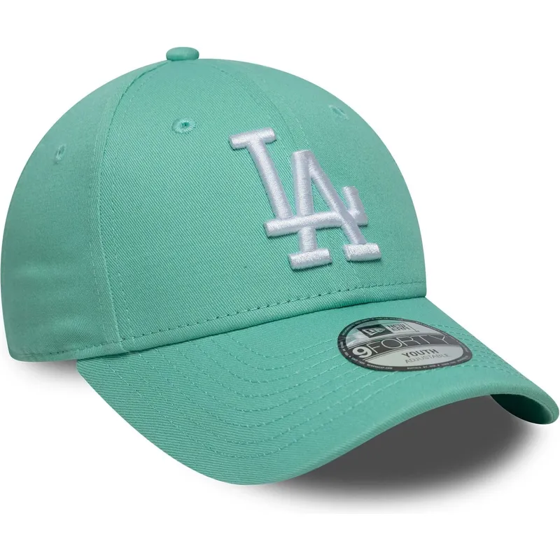 siltovka-zaoblena-zelena-nastavitelny-pre-deti-9forty-league-essential-los-angeles-dodgers-mlb-new-era