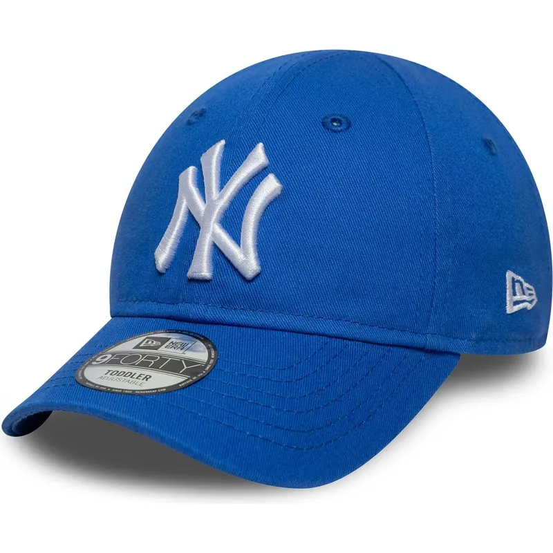 gorra-curva-azul-ajustable-para-nino-pequeno-9forty-league-essential-de-new-york-yankees-mlb-de-new-era