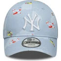 new-era-curved-brim-toddler-9forty-plane-all-over-print-new-york-yankees-mlb-light-blue-adjustable-cap