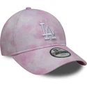 cap-zaoblena-pink-adjustable-strap-pre-deti-9twenty-tie-dye-los-angeles-dodgers-mlb-new-era