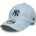 cap-zaoblena-blue-adjustable-strap-pre-deti-9twenty-tie-dye-new-york-yankees-mlb-new-era