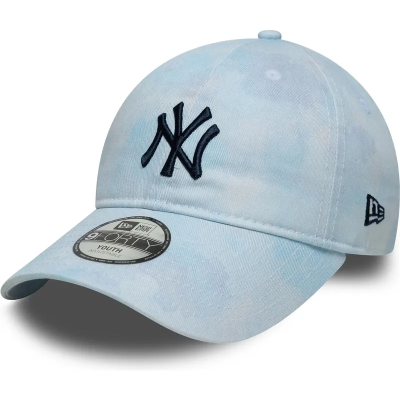cap-zaoblena-blue-adjustable-strap-pre-deti-9twenty-tie-dye-new-york-yankees-mlb-new-era