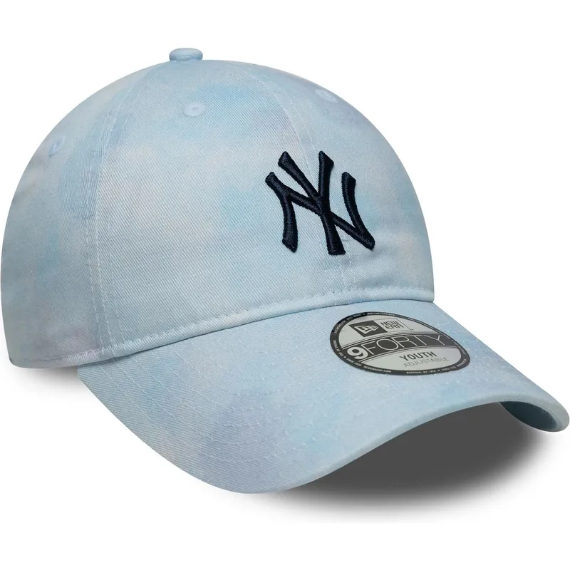 cap-zaoblena-blue-adjustable-strap-pre-deti-9twenty-tie-dye-new-york-yankees-mlb-new-era