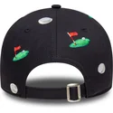 marineblaue-verstellbare-curved-cap-9forty-golf-all-over-print-von-new-era