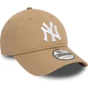 siltovky-zaoblena-hneda-nastavitelny-pasik-claro-9twenty-league-essential-new-york-yankees-mlb-new-era
