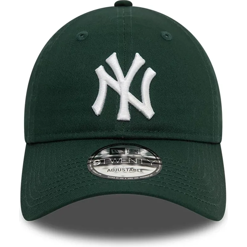 gorra-curva-verde-oscuro-ajustable-9twenty-league-essential-de-new-york-yankees-mlb-de-new-era