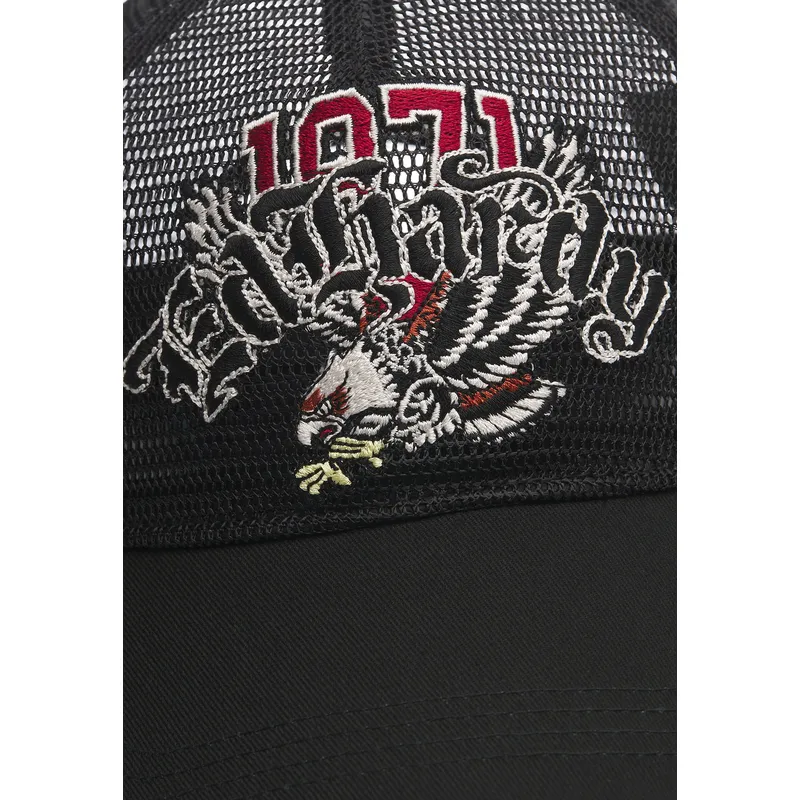 siltovka-zaoblena-cierna-snapback-1971-soaring-eagle-full-mesh-ed-hardy