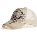 siltovka-zaoblena-bezova-snapback-gothic-skull-graphic-ed-hardy