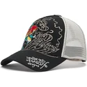 siltovka-zaoblena-cierna-snapback-1971-koi-fish-ed-hardy