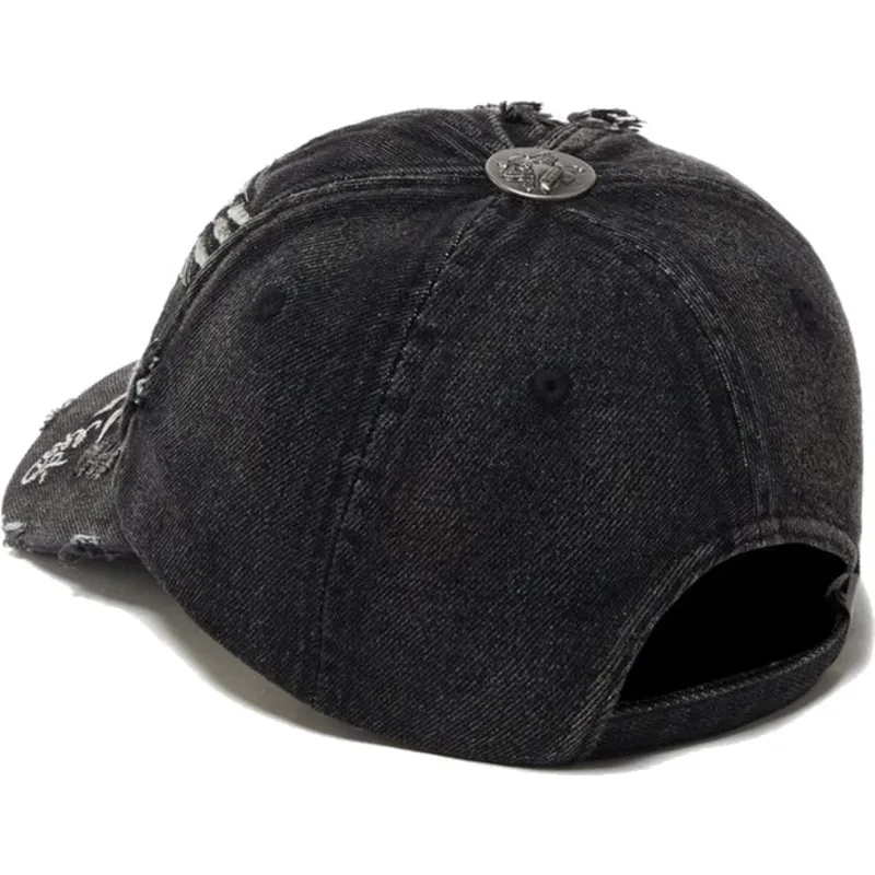 schwarze-verstellbare-curved-cap-brave-hearts-von-ed-hardy