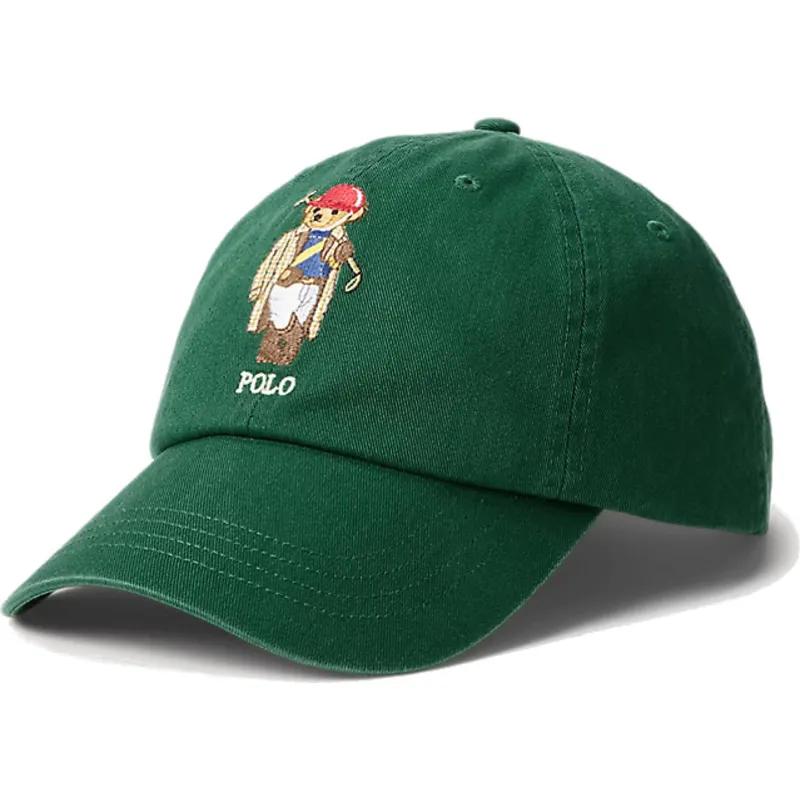 siltovka-zaoblena-zelena-nastavitelny-classic-sport-twill-bear-polo-ralph-lauren