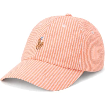 Cap zaoblená orange adjustable strap Polo Ralph Lauren