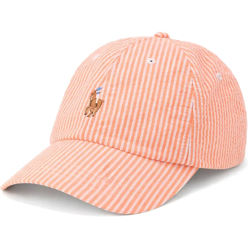 siltovka-zaoblena-oranzova-nastavitelny-stretch-seersucker-polo-ralph-lauren