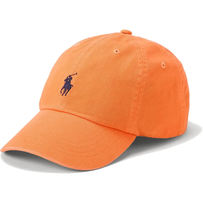 cap-zaoblena-orange-adjustable-strap-polo-ralph-lauren