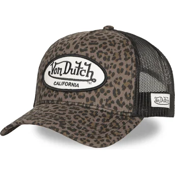 Cap zaoblená leopard snapback Von Dutch