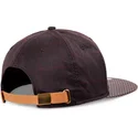 djinns-flat-brim-glencheck-brown-adjustable-cap