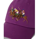 gorra-curva-violeta-ajustable-twill-triple-pony-de-polo-ralph-lauren