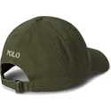 polo-ralph-lauren-curved-brim-cotton-chino-classic-sport-green-adjustable-cap-with-beige-logo