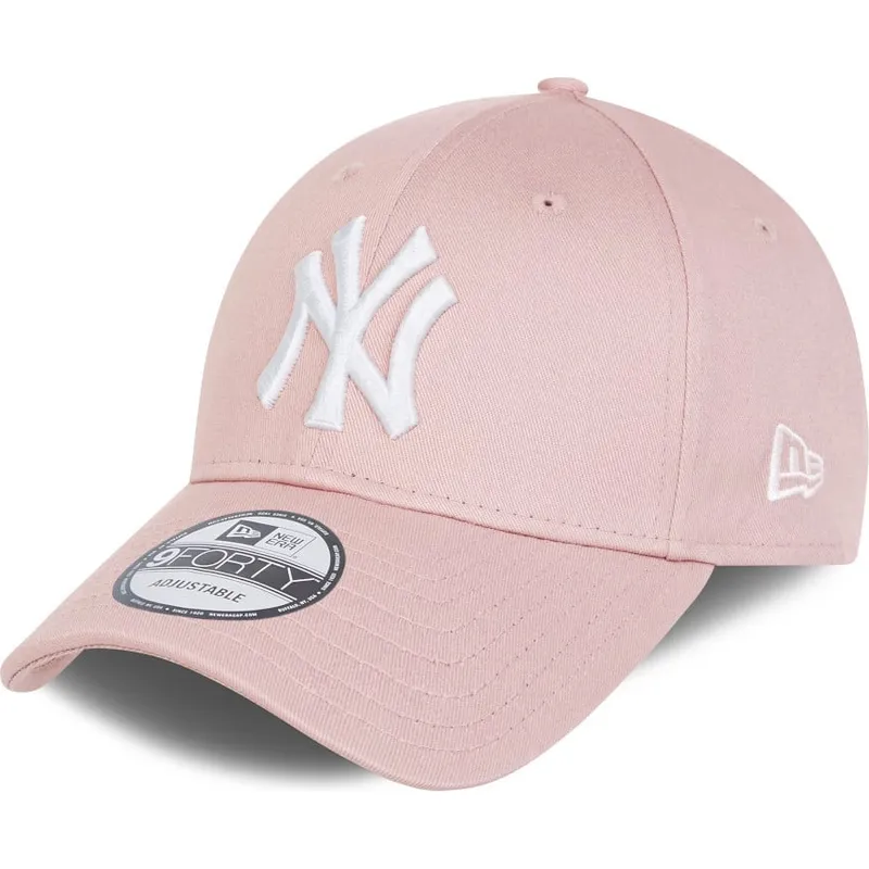 siltovky-zaoblena-ruzova-nastavitelny-pasik-claro-9forty-league-essential-new-york-yankees-mlb-new-era