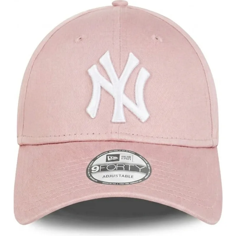 siltovky-zaoblena-ruzova-nastavitelny-pasik-claro-9forty-league-essential-new-york-yankees-mlb-new-era